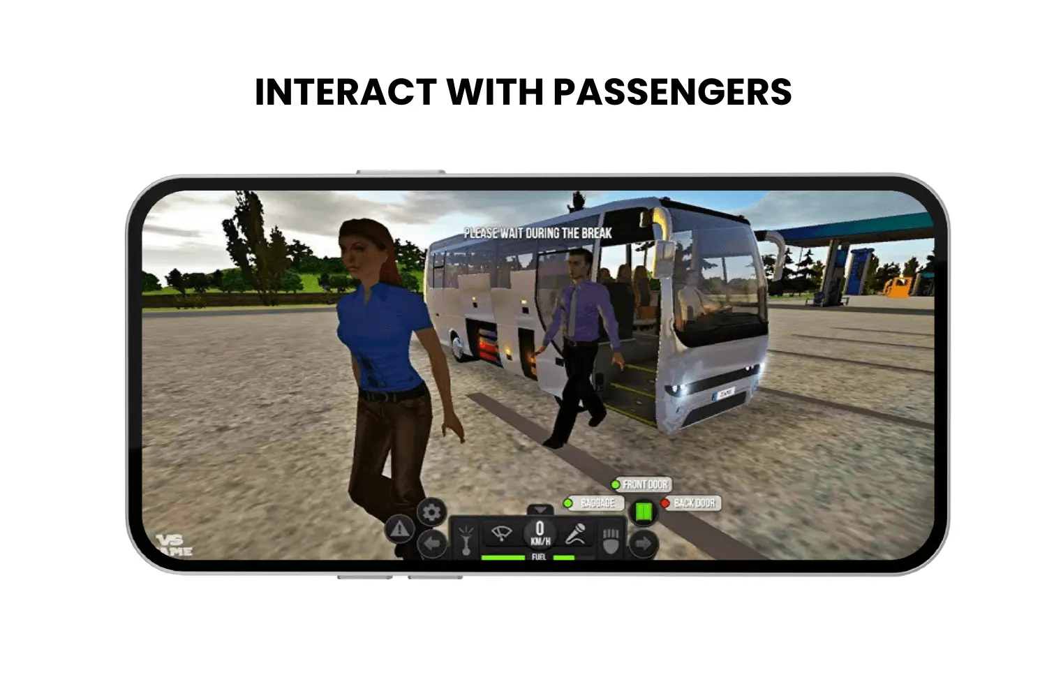 interact with passengers