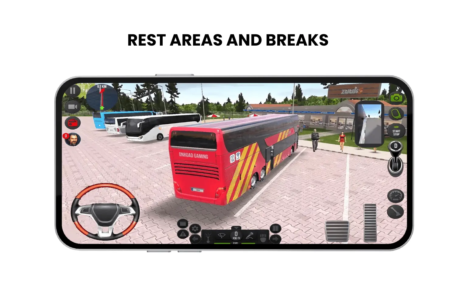 rest areas and breaks