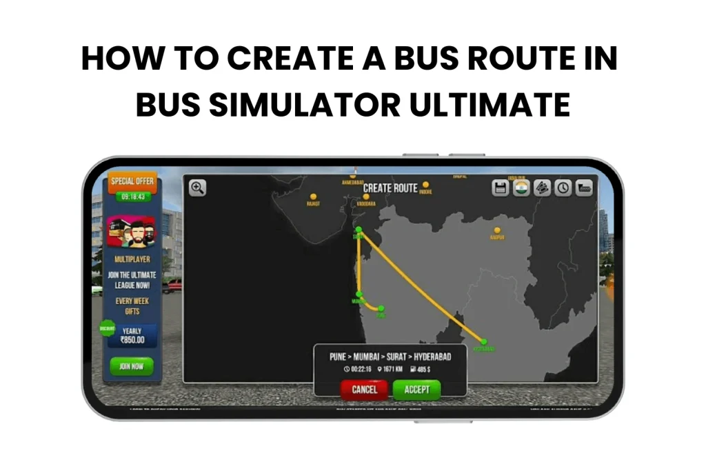 how to create a bus route in bus simulator ultimate